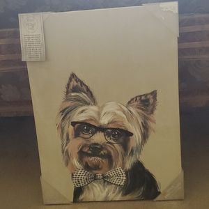 Frontgate hand painted yorkie gorgeous
